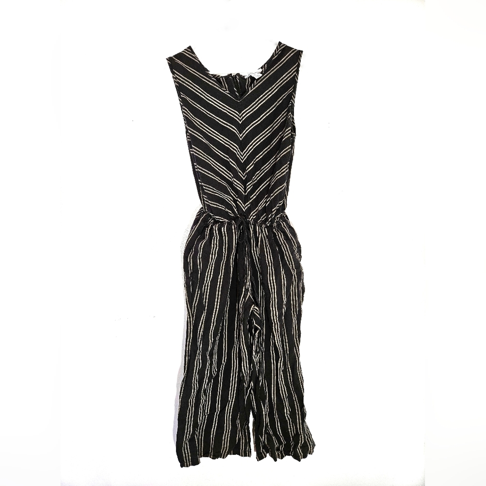 Navy Striped jumpsuit size 14